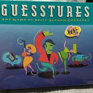 Vintage Guesstures Charades Game by Milton Bradley 1990 Edition - New Sealed